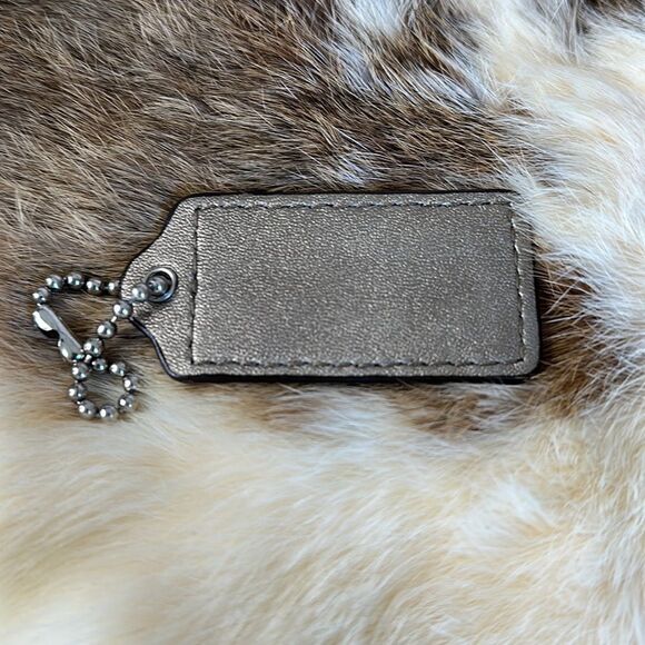 Coach Metallic Gold Leather Hang Tag Purse Replacement - Picture 3 of 4